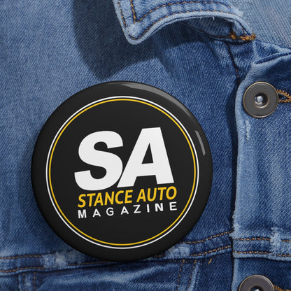 Stance Auto Magazine Logo Pin Button — Official Street Culture Badge
