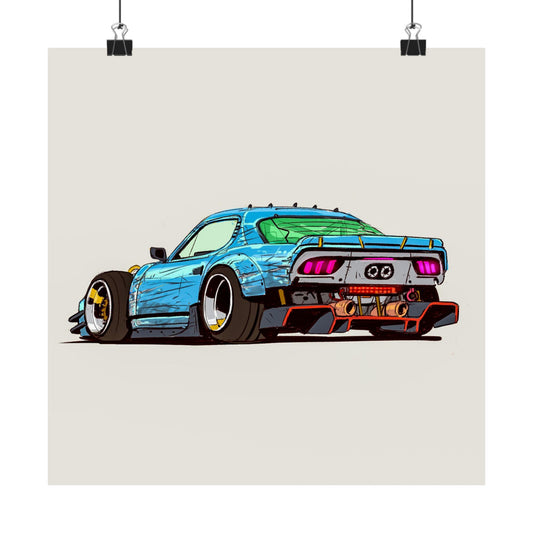 Midnight Aero – Póster de coche de calle de carrocería ancha