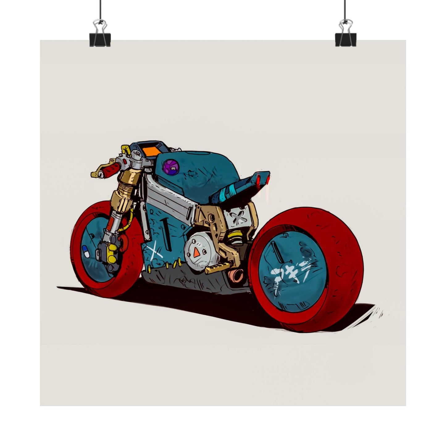 Yamagato's Iron Rebellion – Dystopian Street Moto Poster