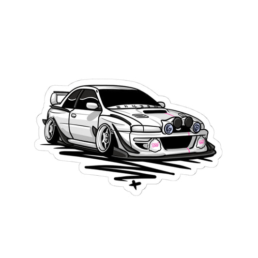 Sxetched – Subie Widebody Rally Stance Sticker