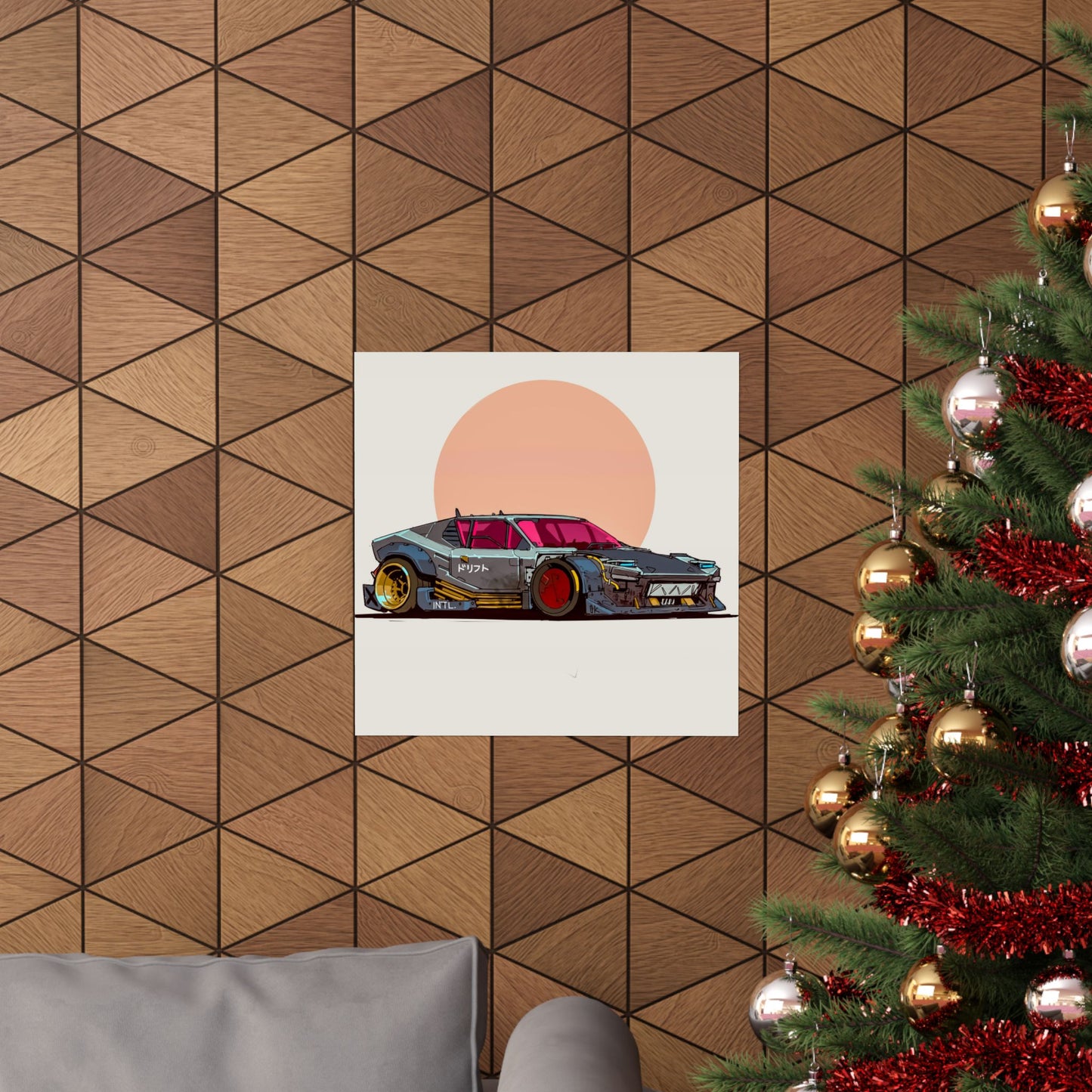 Sunset Slide – Outlaw Drift Coupe Poster