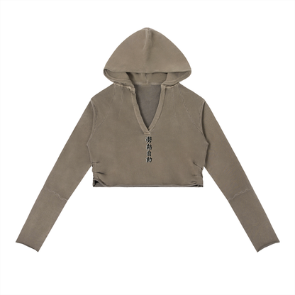 Stance Auto Kanji Women’s Vintage Washed Raw Edge Hoodie