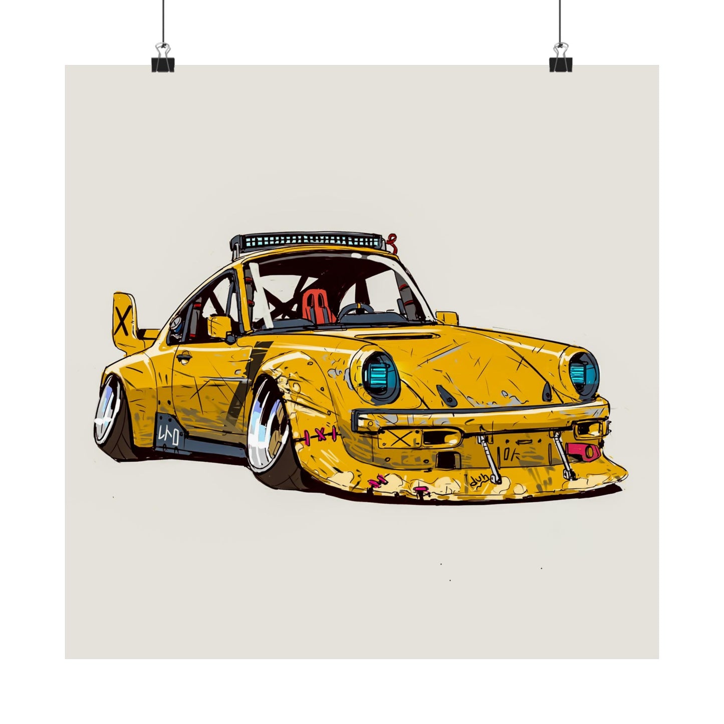 Desert Outlaw – Patina Rally Coupe Póster