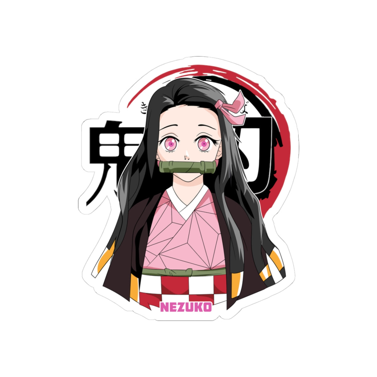 Bamboo Demon Guardian – Anime Inspired Sticker