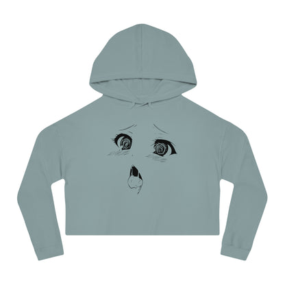 Sultry Ahegao Bliss Women’s Cropped Hoodie