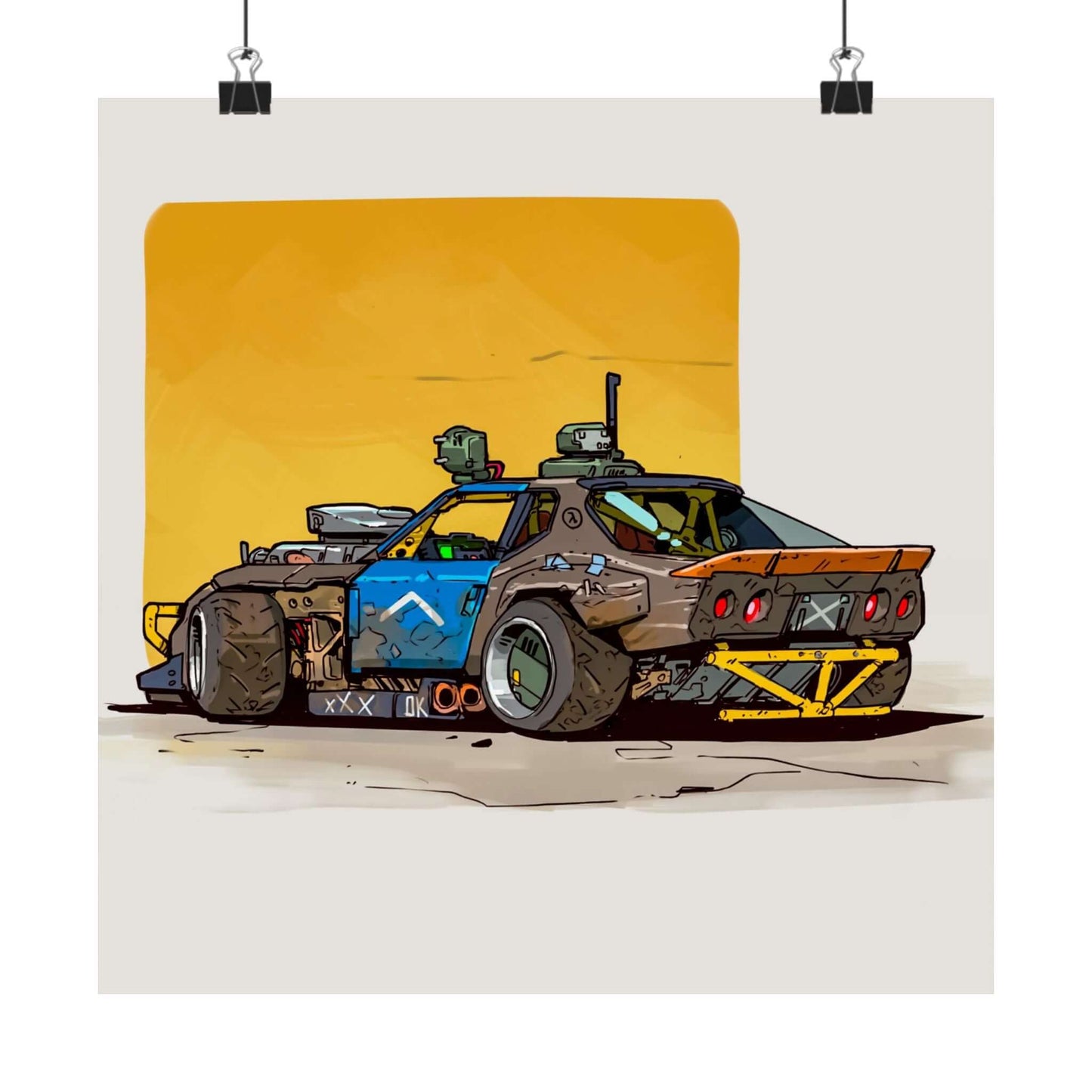 Wasteland Protocol – Armored Street Machine Poster