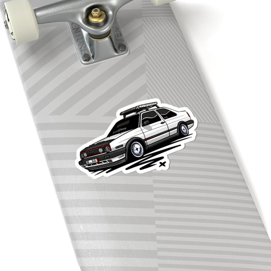 Sxetched – 1988 VW Jetta Coupe Classic Euro Sticker