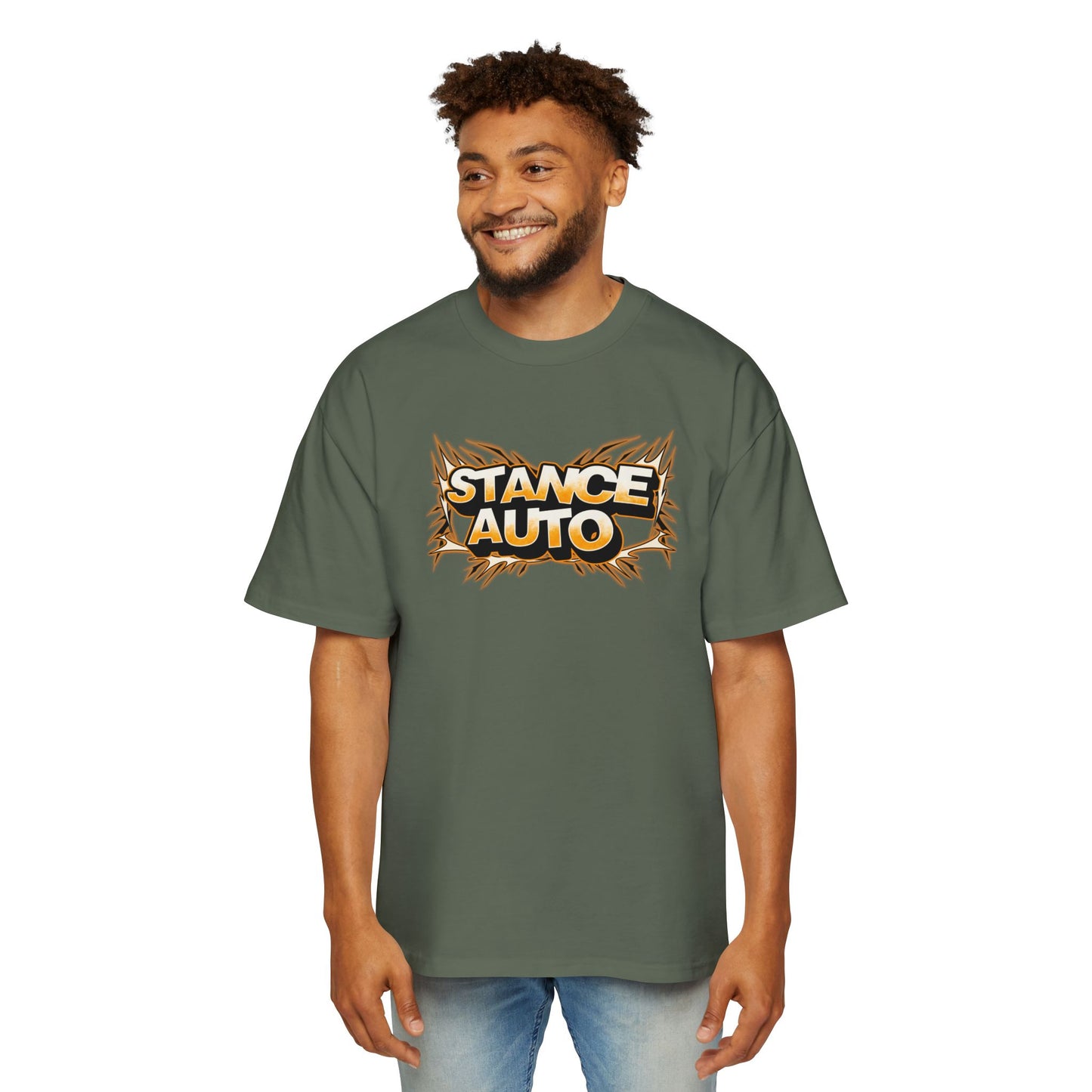 Stance Auto "Carbon Voltage" Tesla Model 3 Heavy Oversized Tee