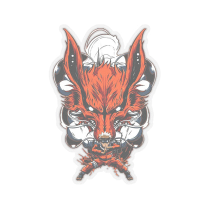 Nine-Tailed Inferno – Mythic Fox Warrior Sticker