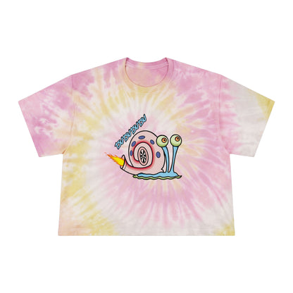 Gary Turbo - Camiseta corta tie-dye para mujer